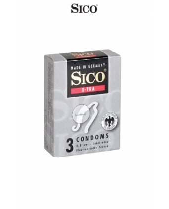 3 préservatifs Sico X-TRA - Préservatifs