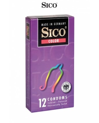 12 préservatifs Sico COLOUR - Préservatifs