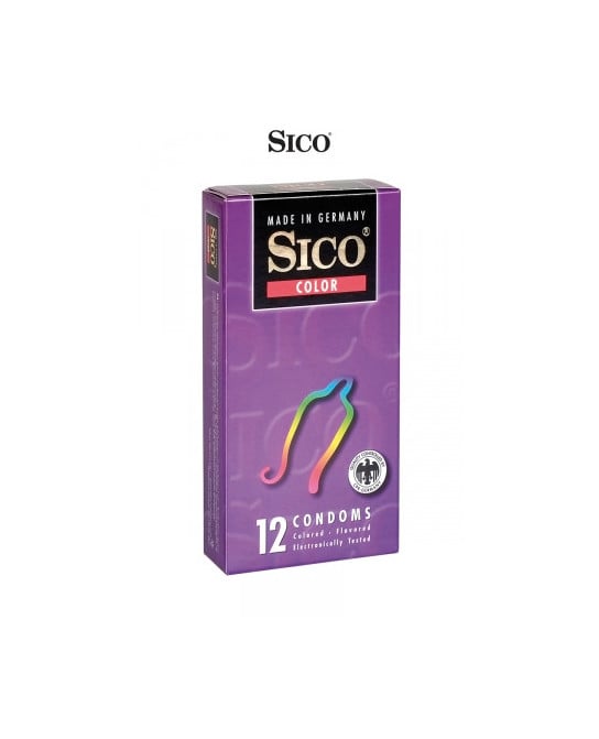 12 préservatifs Sico COLOUR - Préservatifs