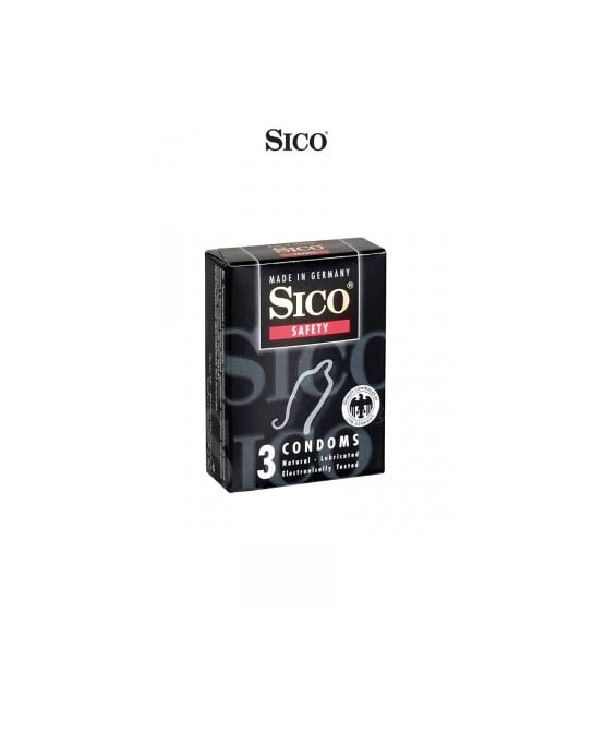 3 préservatifs Sico SAFETY - Préservatifs