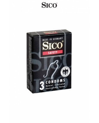 3 préservatifs Sico SAFETY - Préservatifs