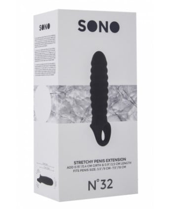 Gaine d'extension de pénis annelée SONO 32 - Gaines et prolongateurs
