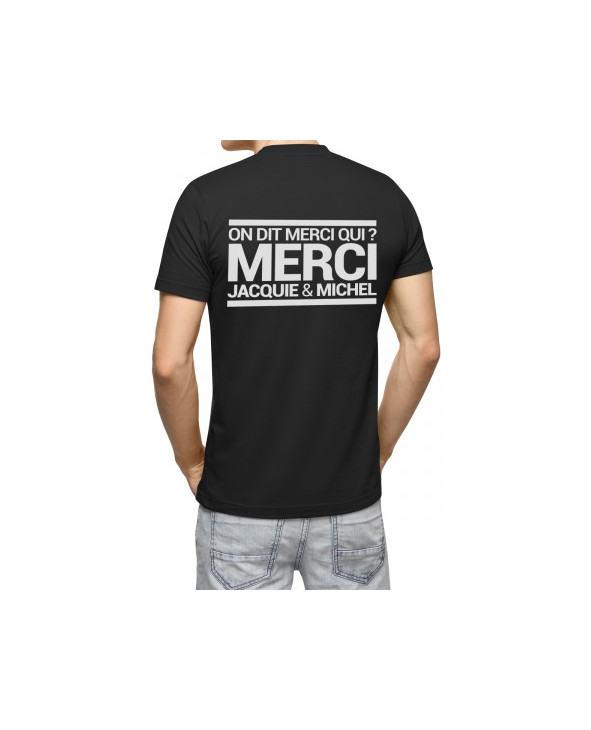Tee-shirt Phosphorescent Jacquie et Michel - noir