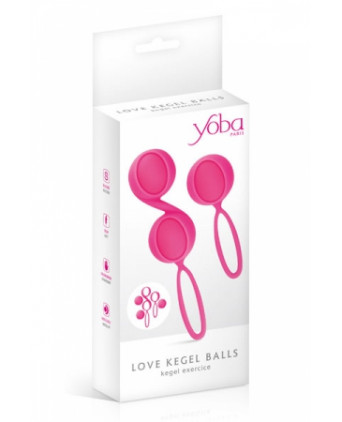 Kit 2 boules de Geisha Yoba - rose - Boules de Geisha