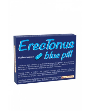 Erectonus Blue Pills - 10 gélules - Aphrodisiaques homme