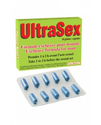 Ultrasex - 10 gélules - Aphrodisiaques homme